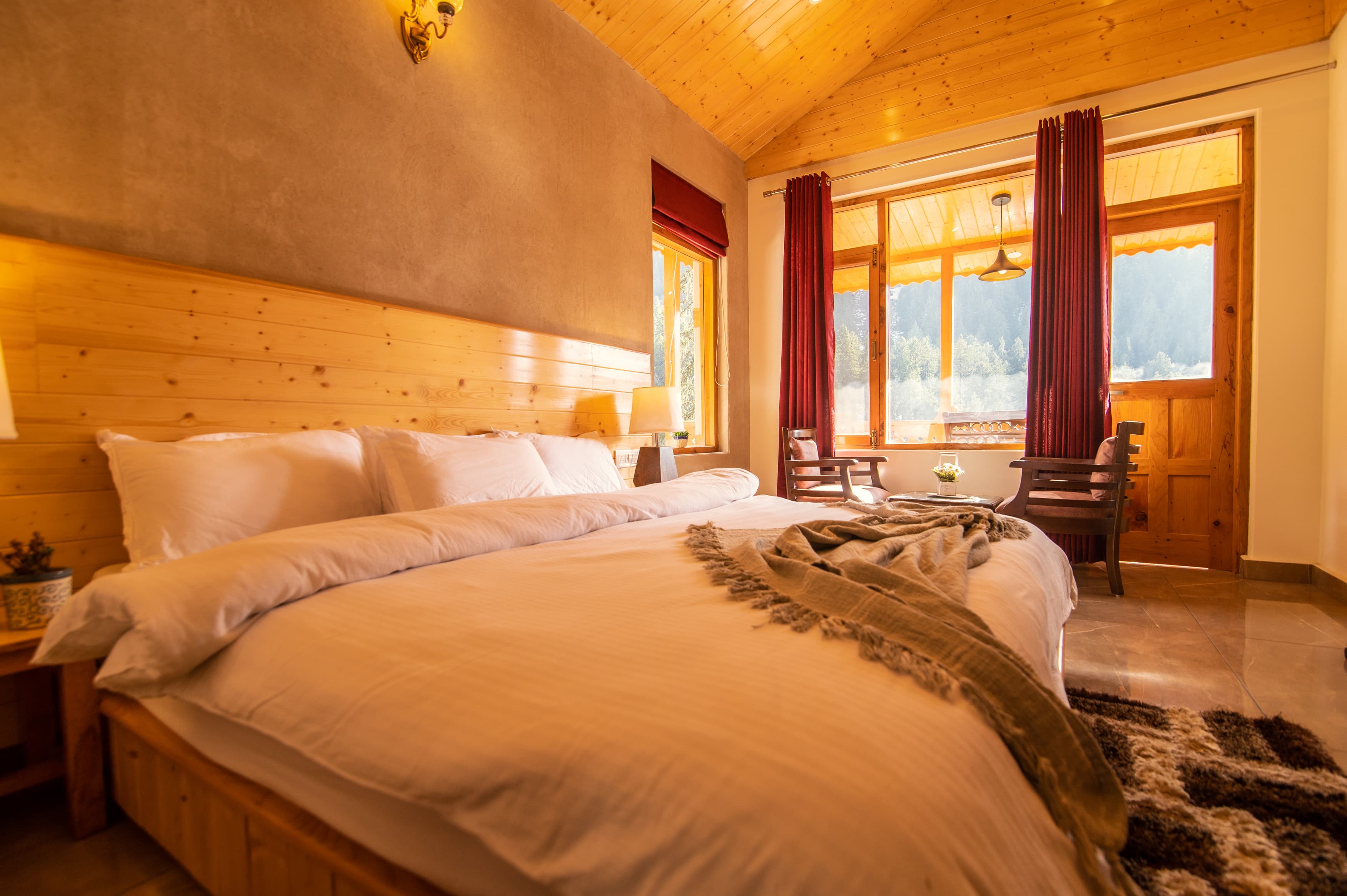 Handcrafted wooden interiors